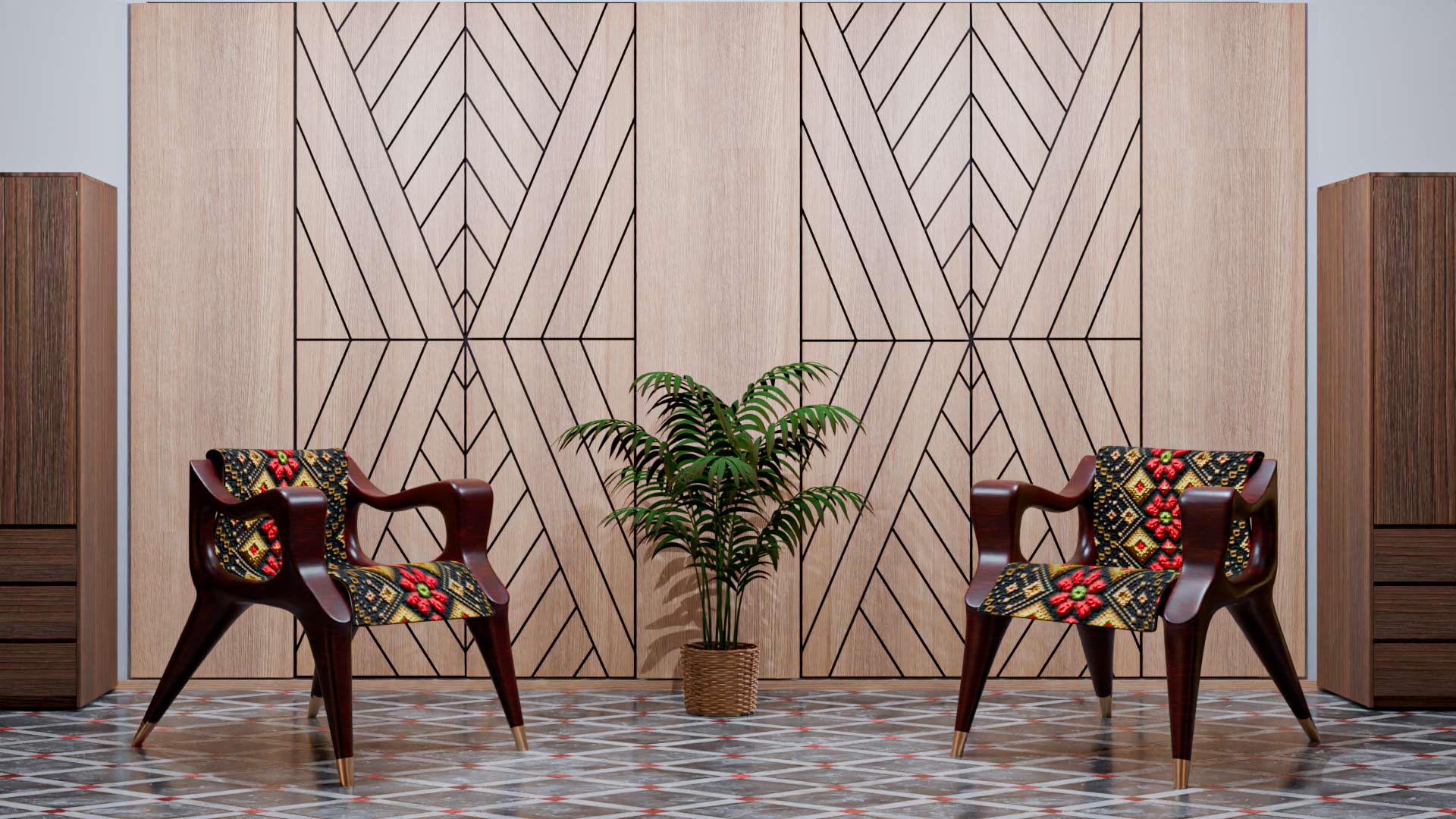 PuzzlePlay Wood Veneer Wall Panels PuzzlePlay Wood Veneer Wall Panels